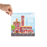 Home and Around Jigsaw Puzzle Combo (Set of 5 -  Fire Station, Hospital, Police Station, Post Office and School)- Fun & Learning Games for kids - Mittimate